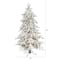 5ft. Pre-Lit Flocked Grand Northern Rocky Fir Artificial Christmas Tree, Warm White Micro LED Lights